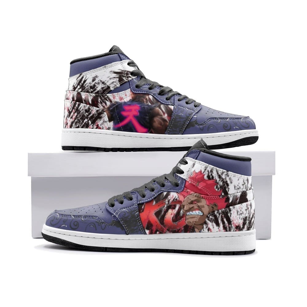 Akuma Street Fighter Air Jordan 1 High Top Shoes