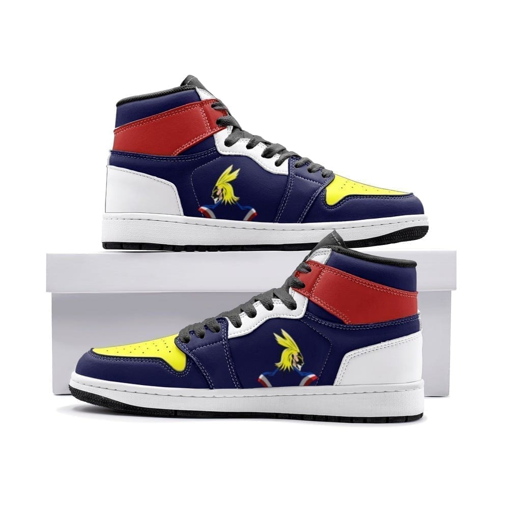 All Might My Hero Air Jordan 1 High Top Shoes