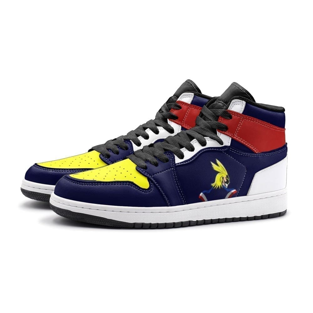 All Might My Hero Air Jordan 1 High Top Shoes