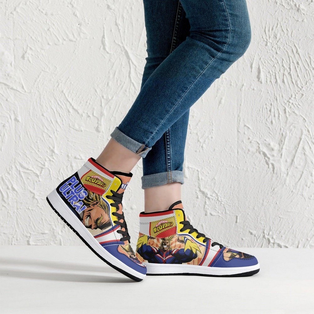 All Might Plus Ultra My Hero JD1 High Top Shoes