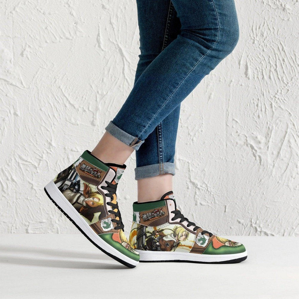 Annie Leonhart Military Police Shingeki No Kyojin JD1 High Top Shoes