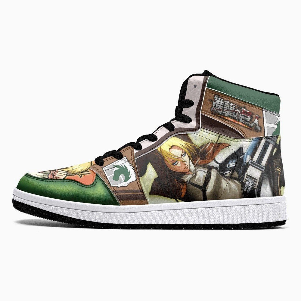 Annie Leonhart Military Police Shingeki No Kyojin JD1 High Top Shoes