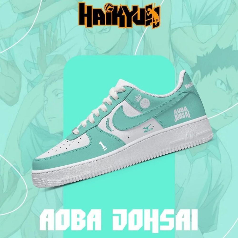 Aoba Johsai Haikyuu AF1 Shoes