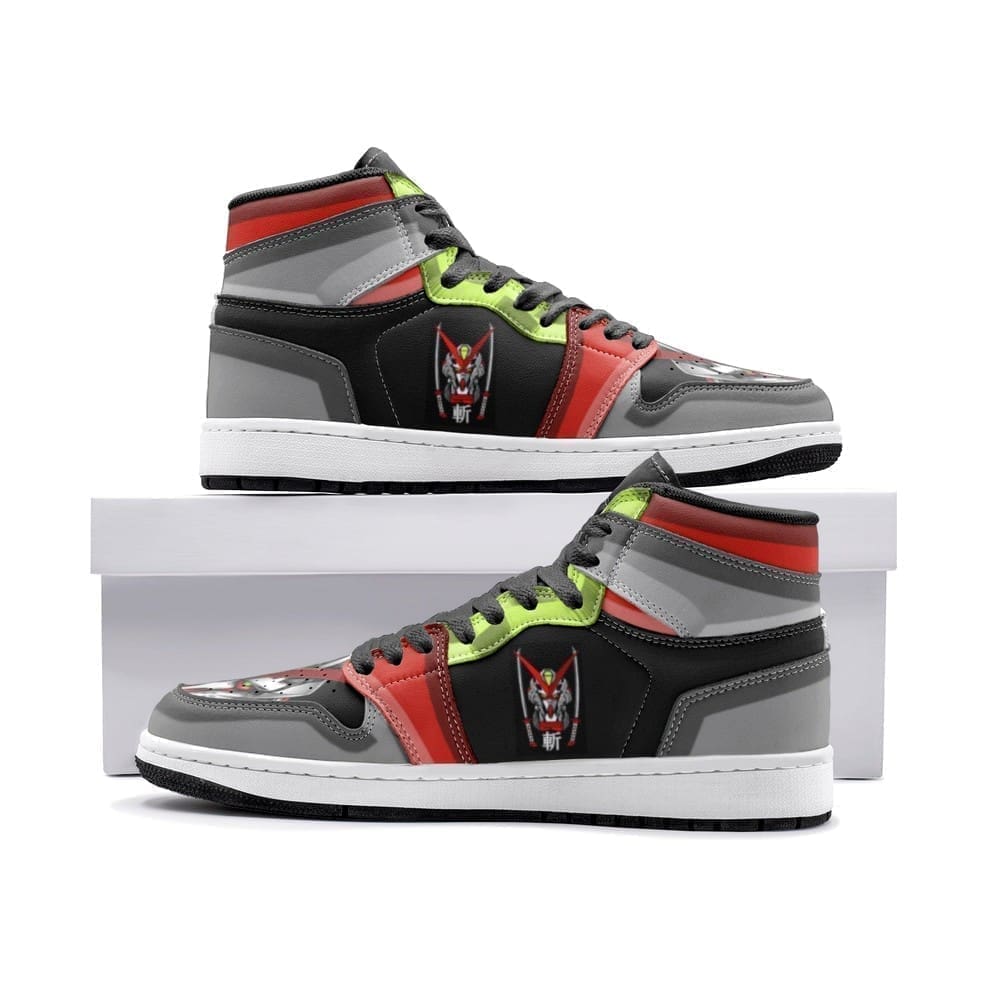 Astray Red Frame Gundam Air Jordan 1 High Top Shoes