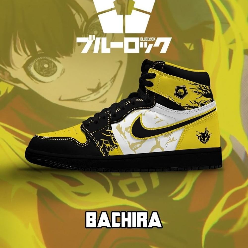 Bachira Blue Lock AJ1 High Top Shoes