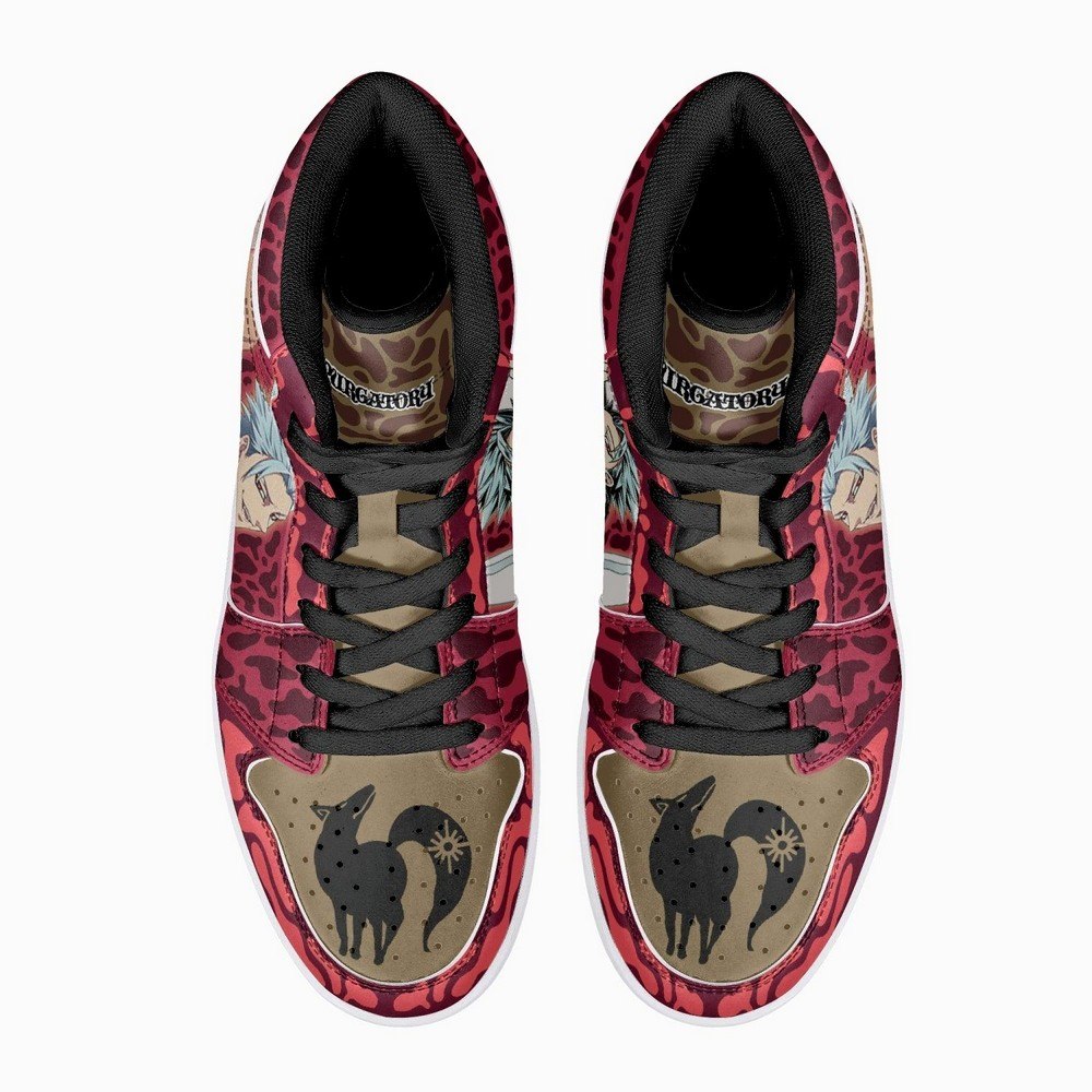 Ban Purgatory Seven Deadly Sins JD1 High Top Shoes