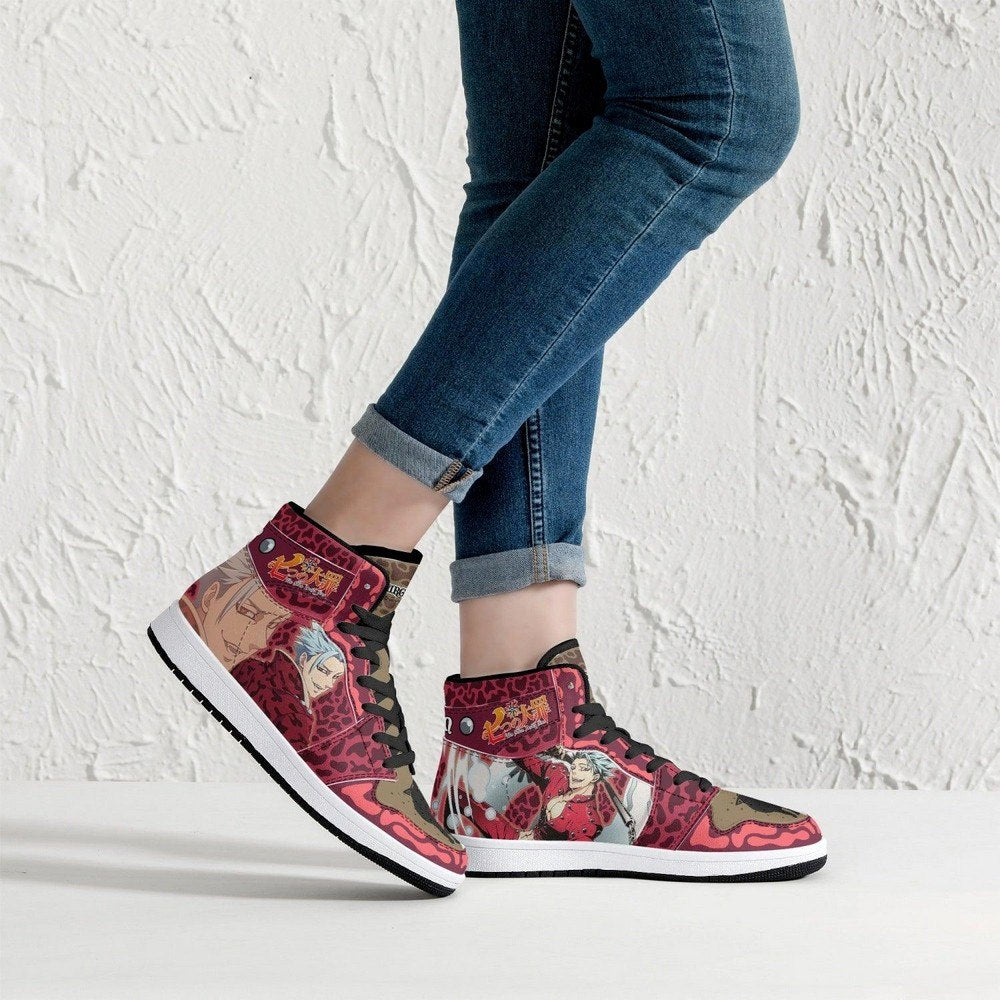 Ban Purgatory Seven Deadly Sins JD1 High Top Shoes