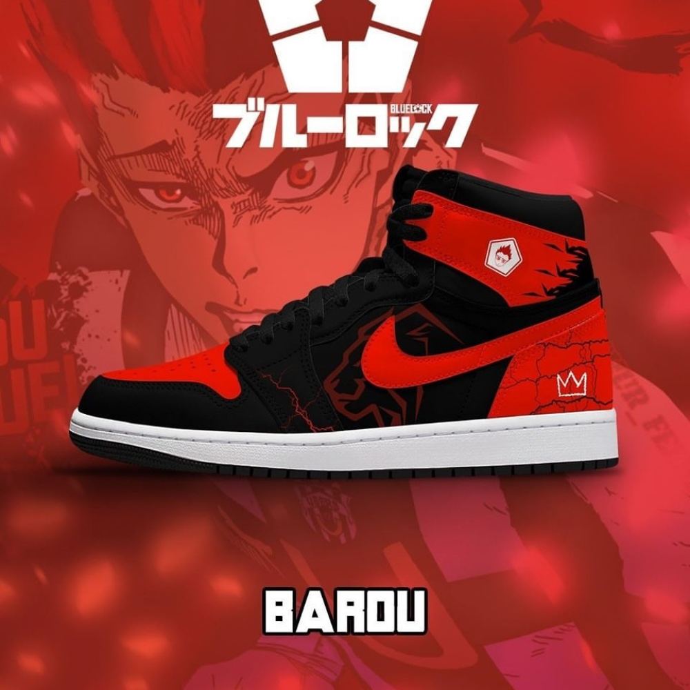 Barou Blue Lock AJ1 High Top Shoes