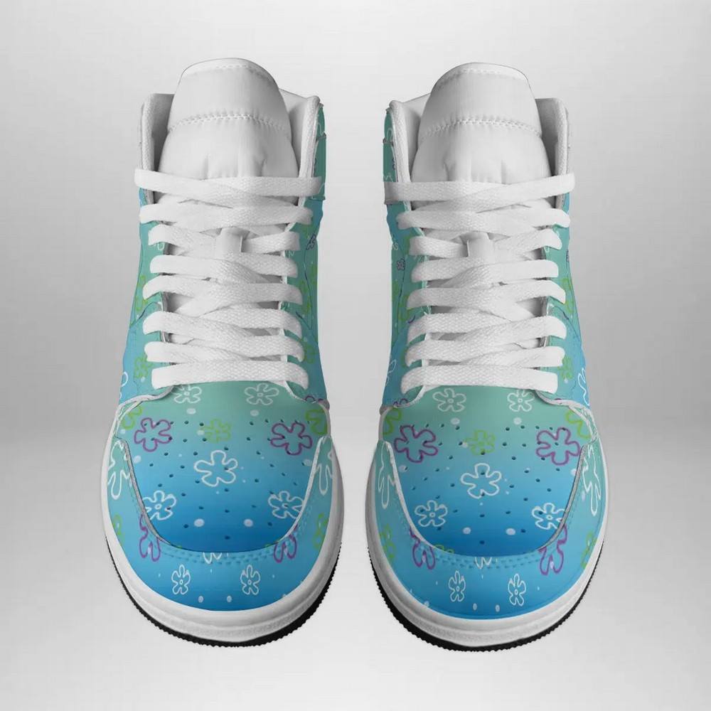 Bikini Bottom Pattern Spongebob Squarepants AJ1 Shoes