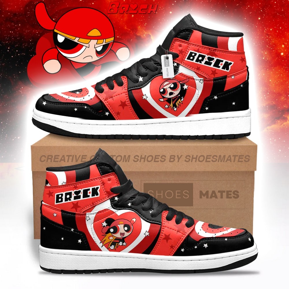 Brick The Powerpuff Girls AJ1 High Top Shoes
