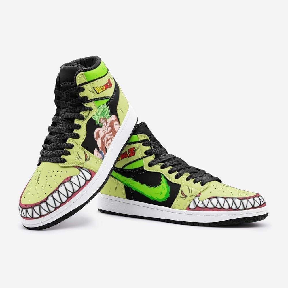 Broly And Ba Dragon Ball Z Air Jordan 1 High Top Shoes
