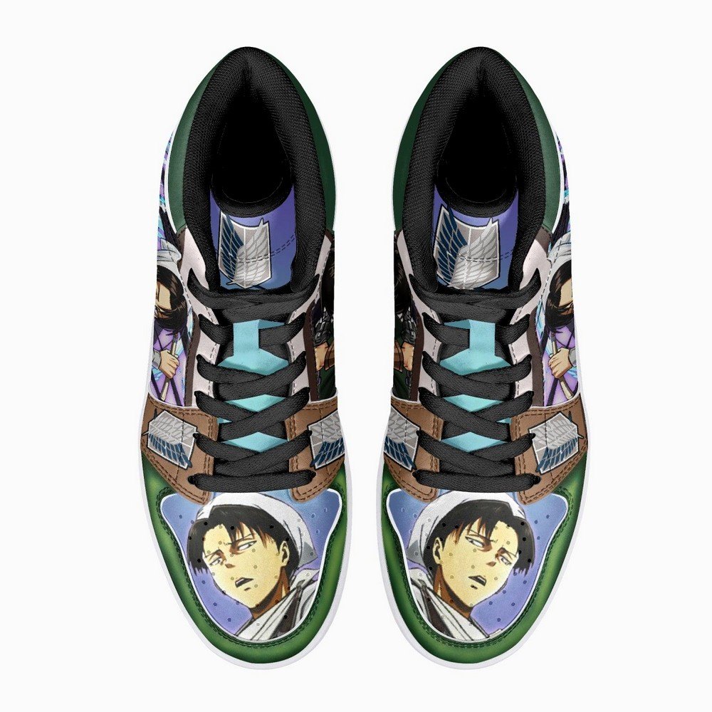 Captain Levi Cleaner Shingeki No Kyojin JD1 High Top Shoes