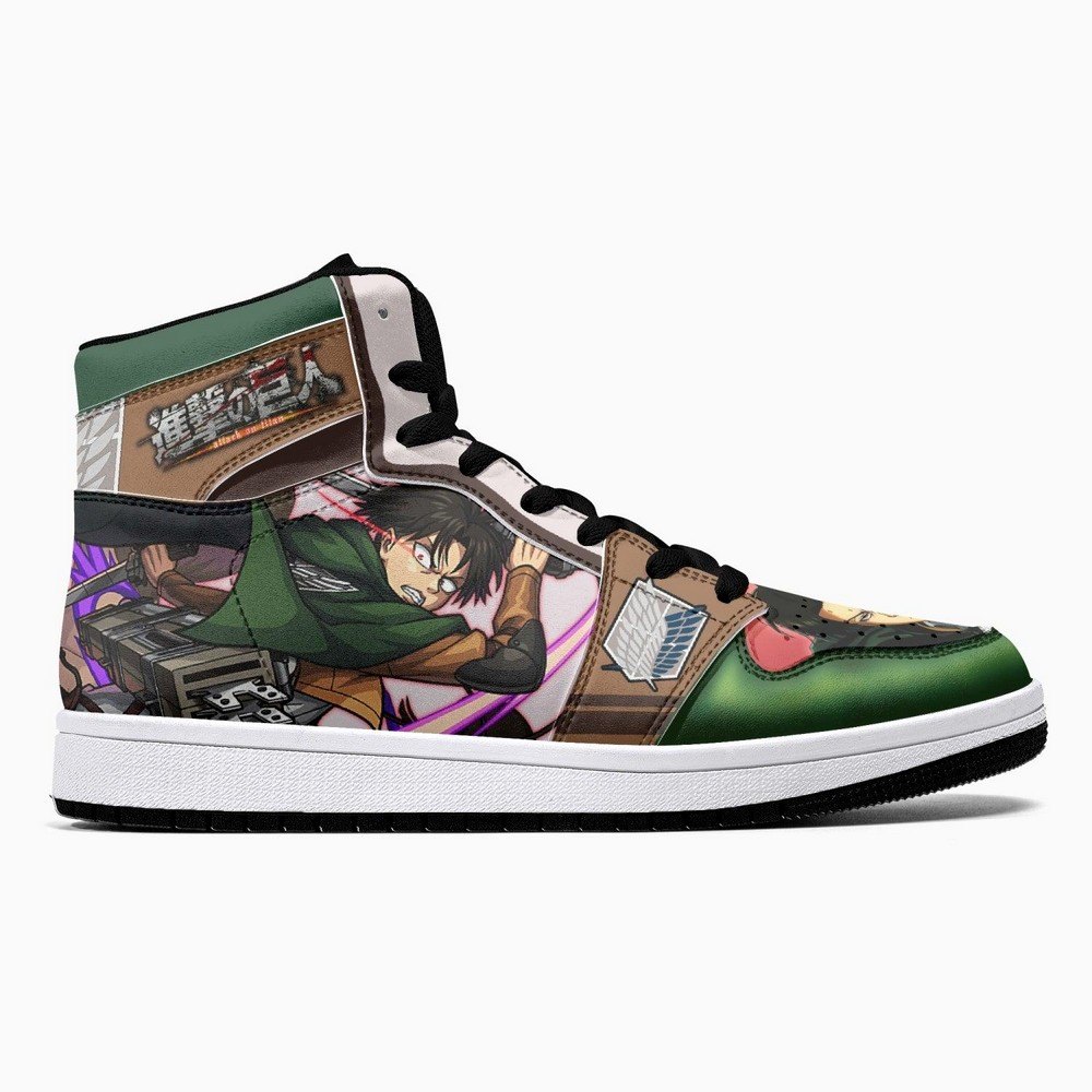 Captain Levi Shingeki No Kyojin JD1 High Top Shoes