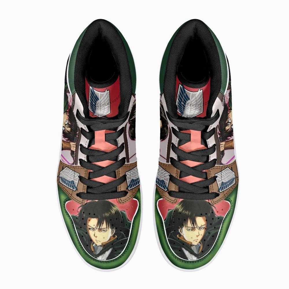Captain Levi Shingeki No Kyojin JD1 High Top Shoes