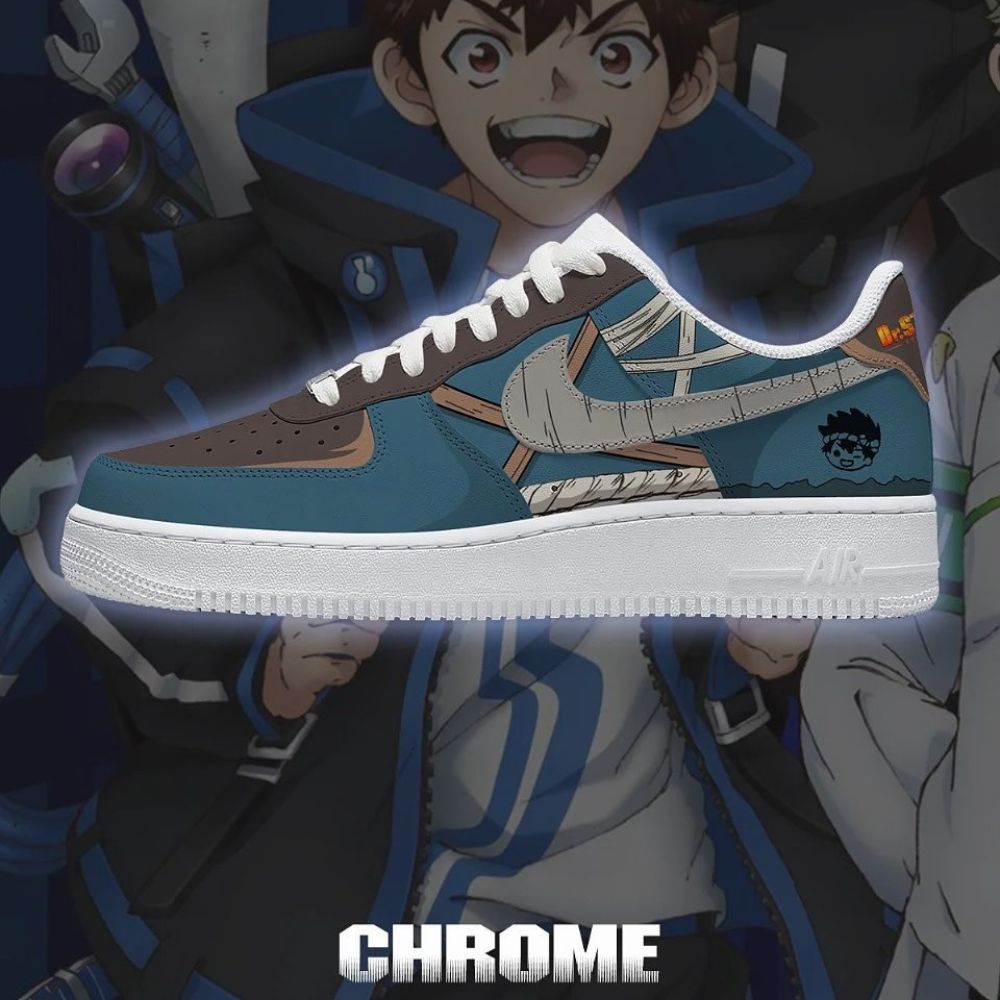 Chrome Dr. Stone AF1 Shoes