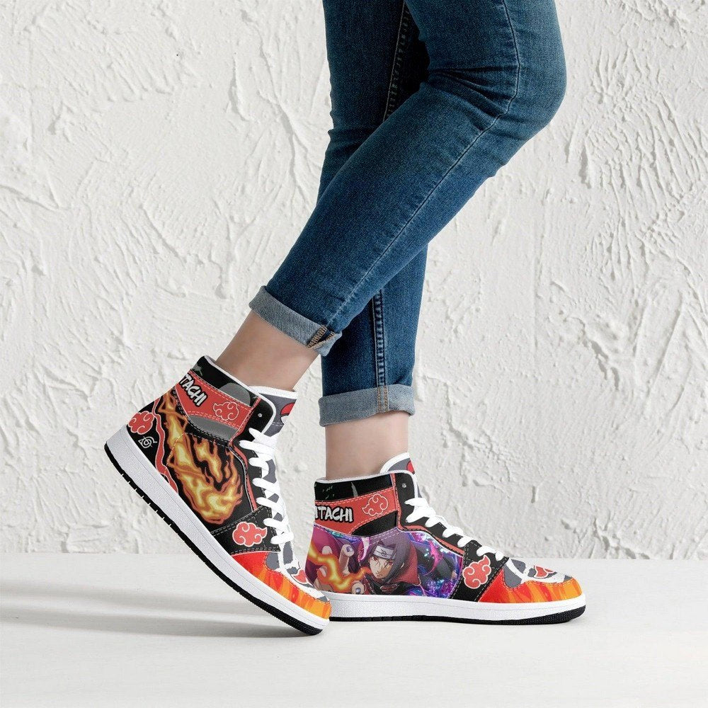 Clan Itachi Red Cloud Ninja Shippuden JD1 High Top Shoes