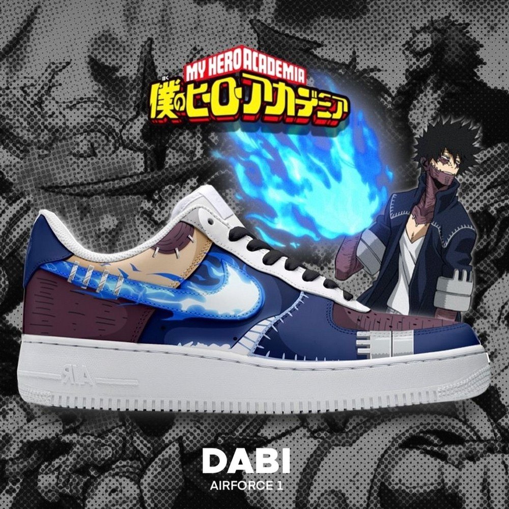 Dabi My Hero Academia AF1 Shoes