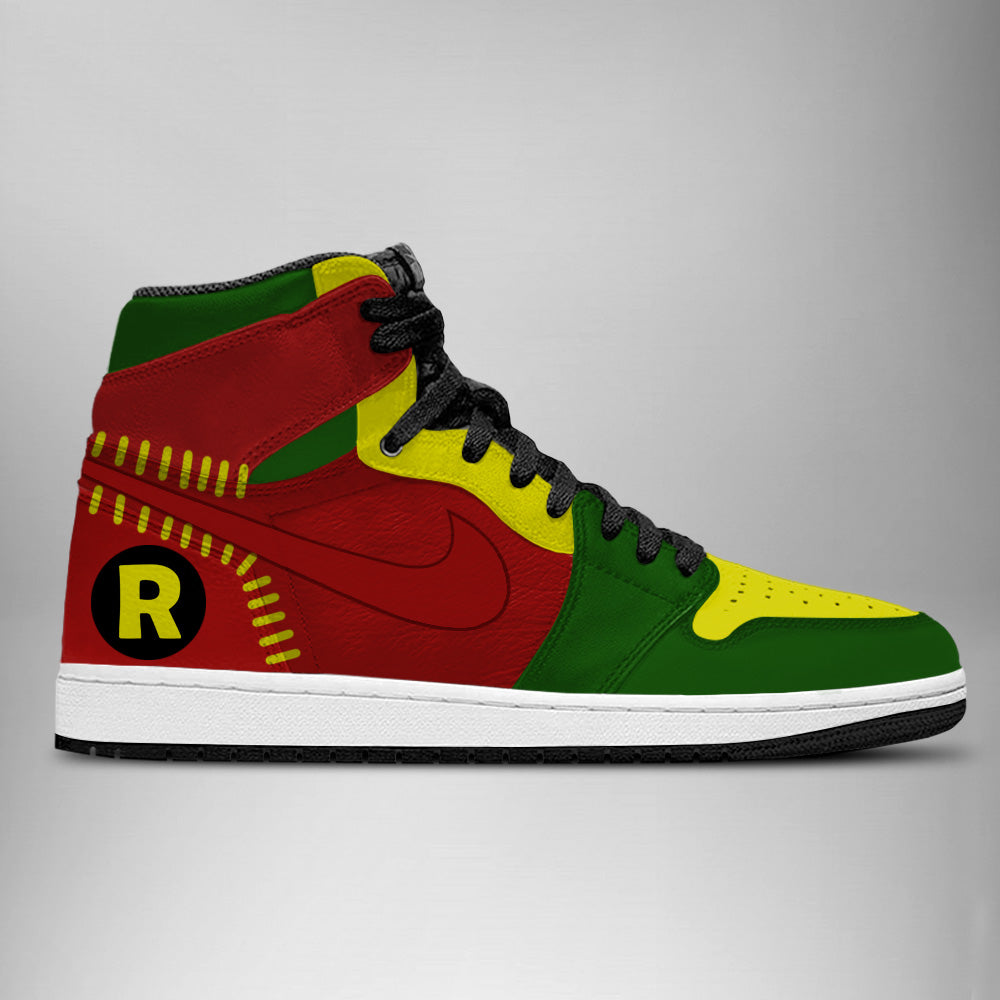 DC Batman & Robin AJ1 High Top Shoes