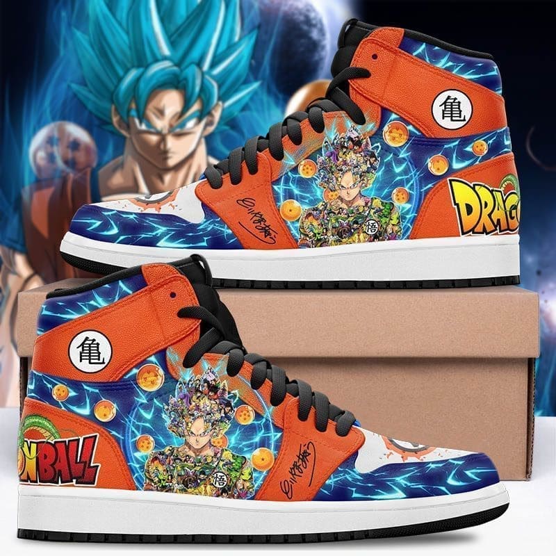 Dragon Ball Son Goku Air Jordan 1 High Top Shoes