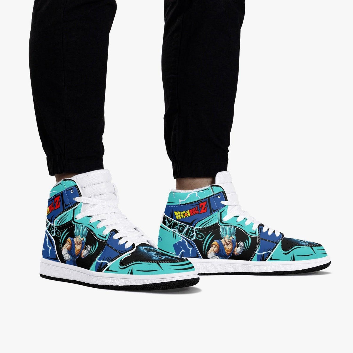 Dragon Ball Super Dbz Vegito Saiyan Blue AJ1 High Top Shoes