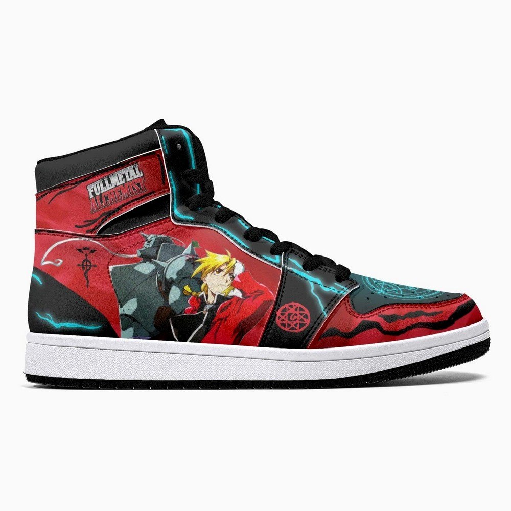 Edward And Alphonse Elric Fullmetal Alchemist JD1 High Top Shoes