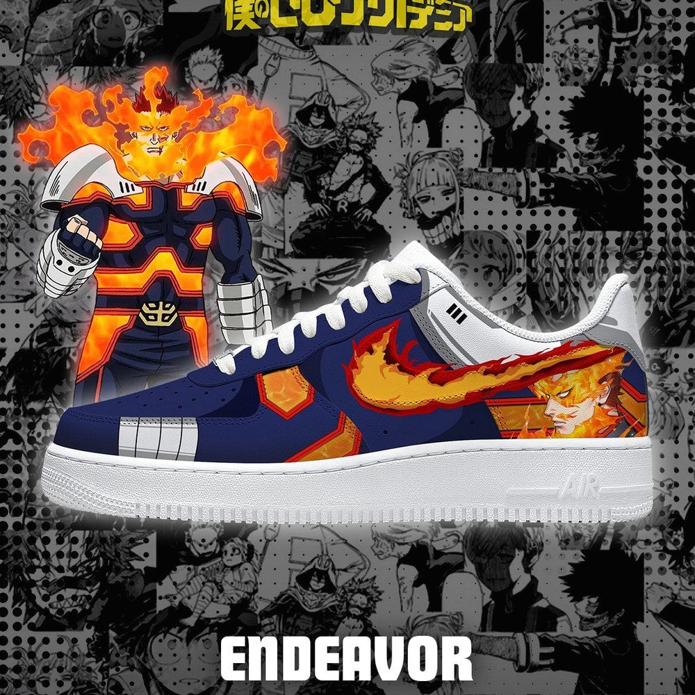 Endeavor My Hero Academia AF1 Shoes