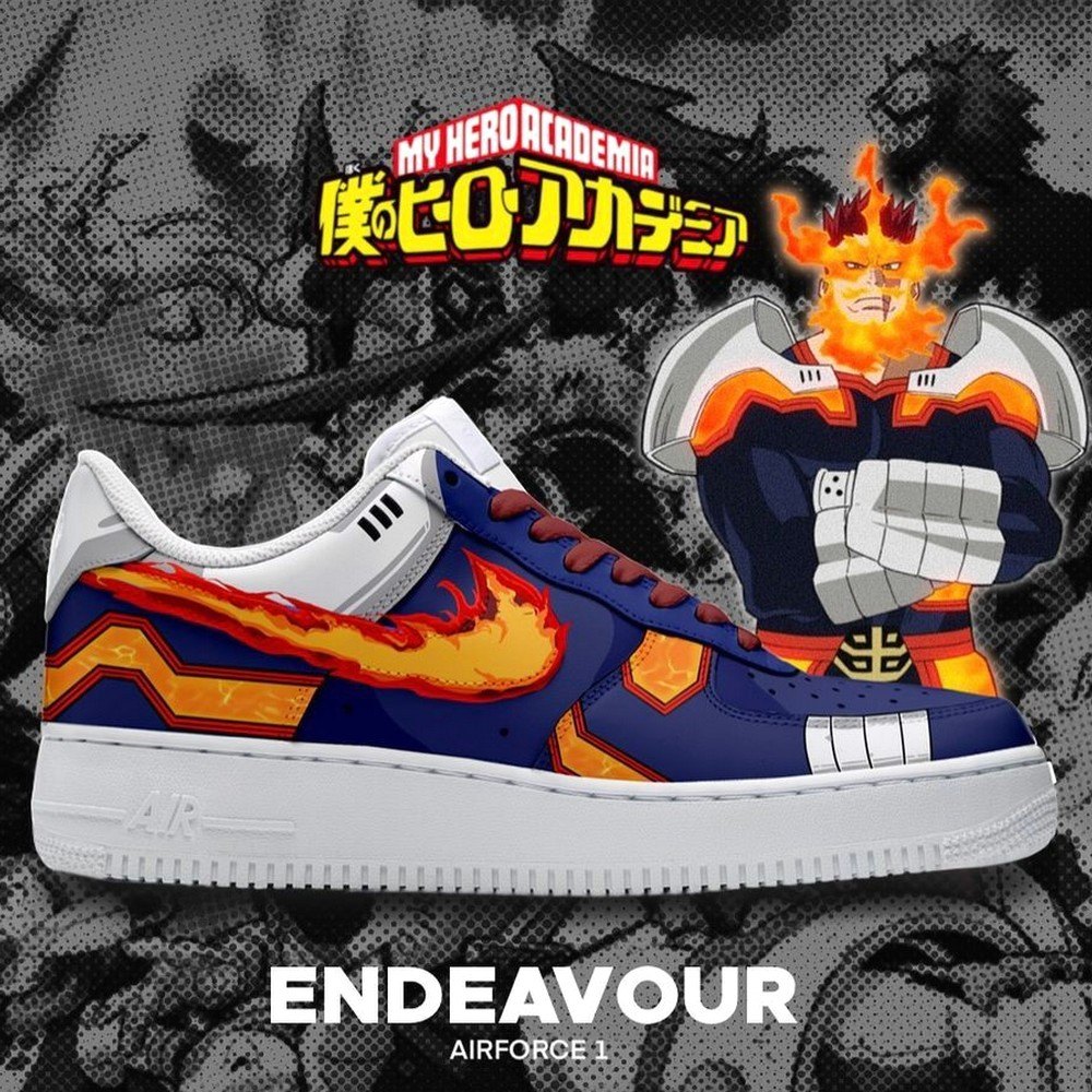 Endeavor My Hero Academia AF1 Shoes
