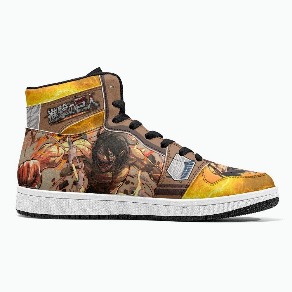 Eren Yeager Attack Titan Shingeki No Kyojin JD1 High Top Shoes