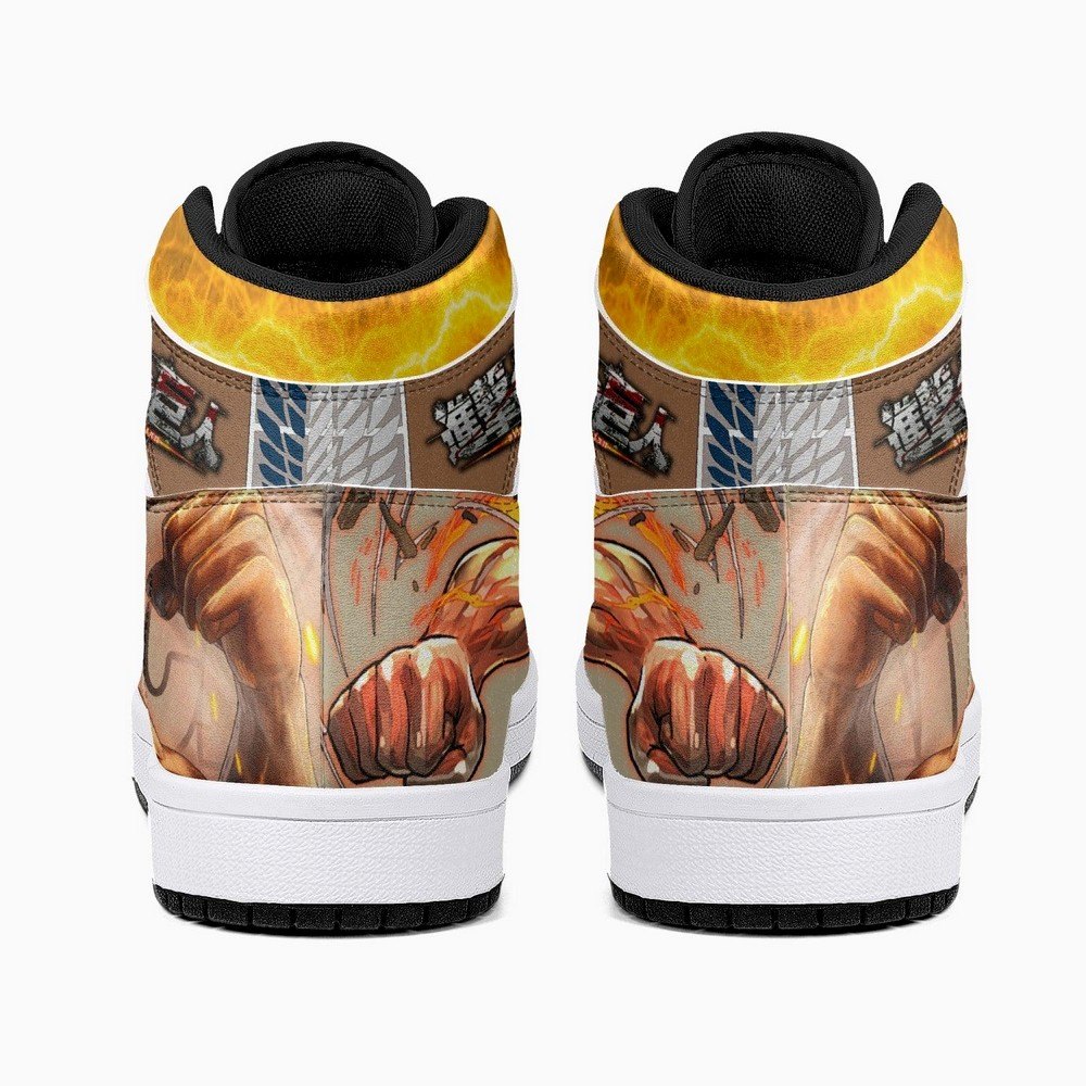 Eren Yeager Attack Titan Shingeki No Kyojin JD1 High Top Shoes