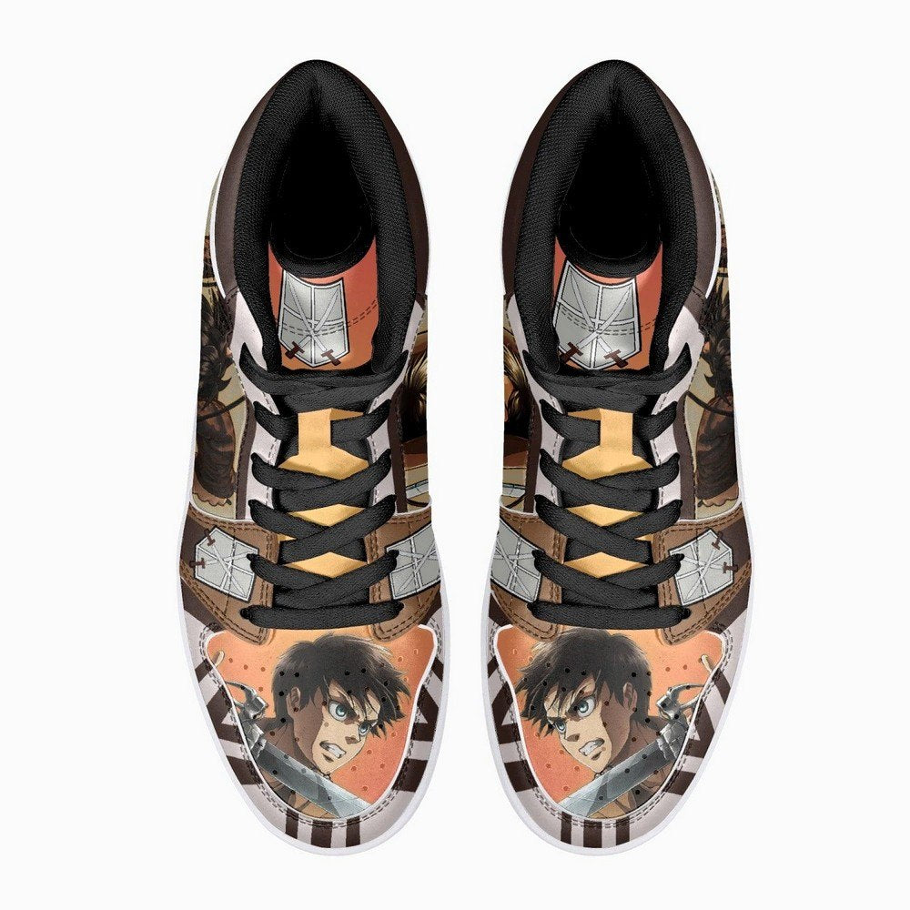 Eren Yeager Training Corps Shingeki No Kyojin JD1 High Top Shoes