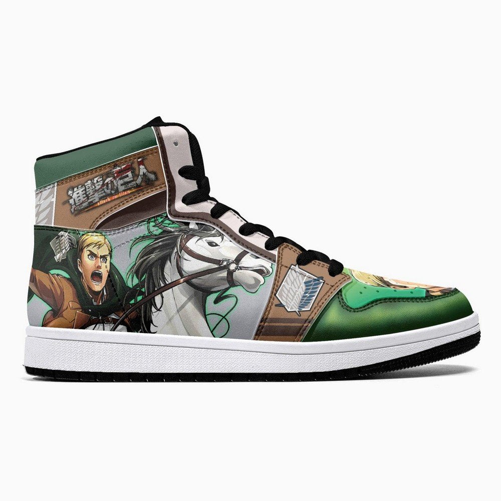 Erwin Smith Shinzou Wo Sasageyo Shingeki No Kyojin JD1 High Top Shoes