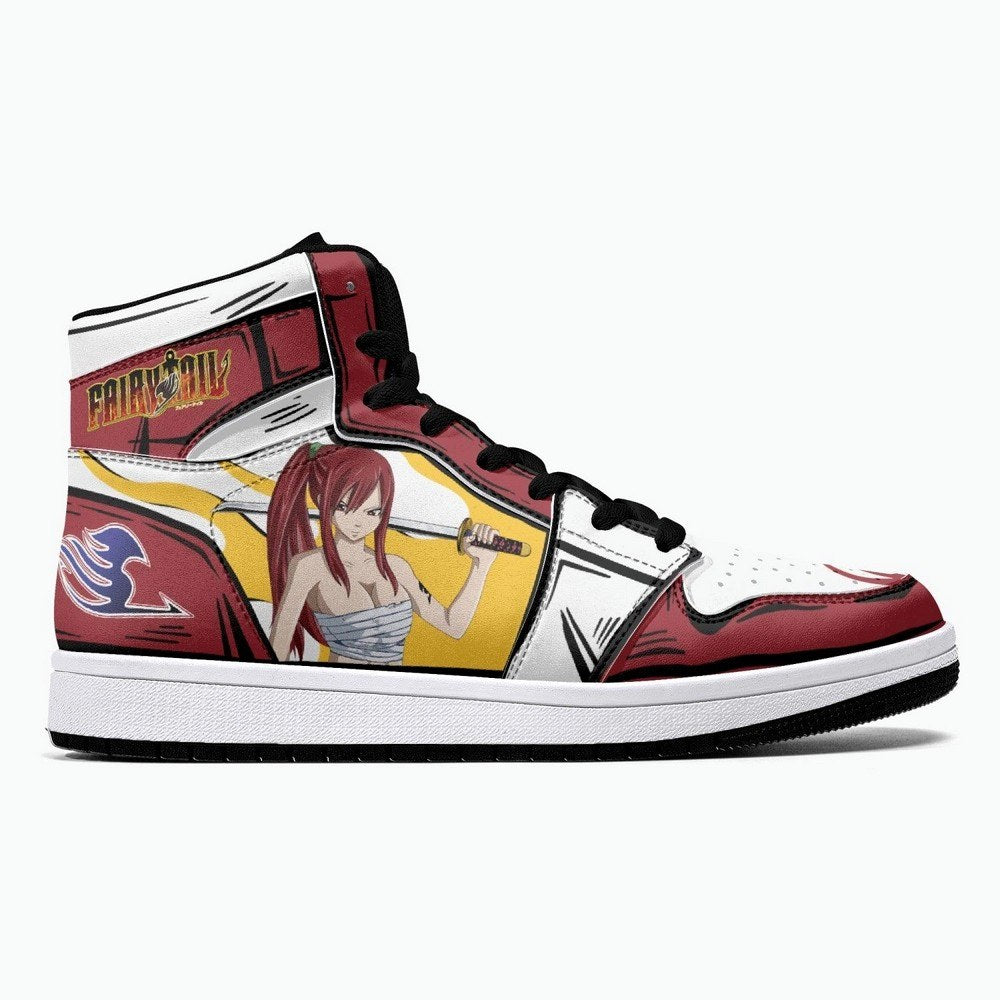Erza Scarlet Fairy Tail JD1 High Top Shoes