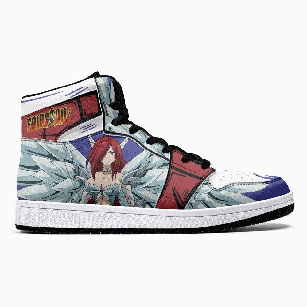 Erza Scarlet Heaven's Wheel Armor Fairy Tail JD1 High Top Shoes