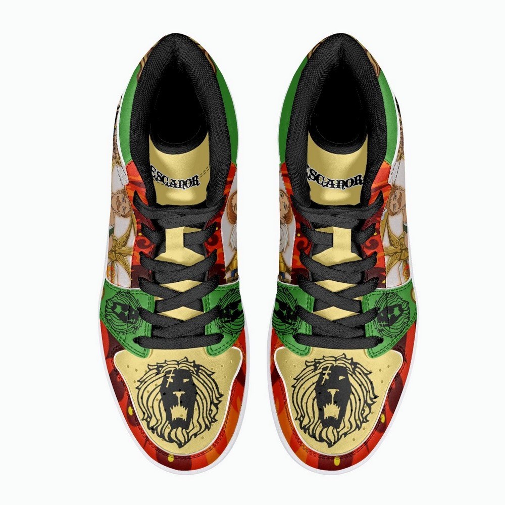 Escanor Seven Deadly Sins JD1 High Top Shoes