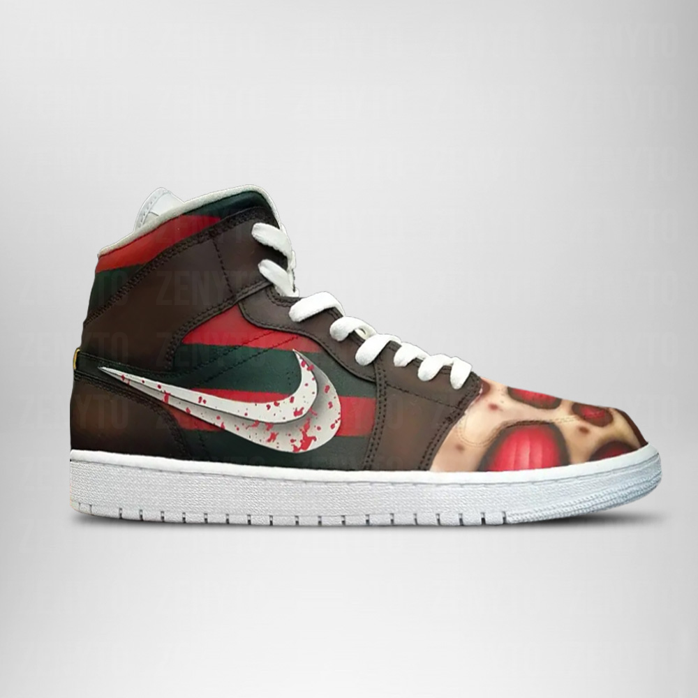 Freddy Krueger Halloween J1 High Top Shoes