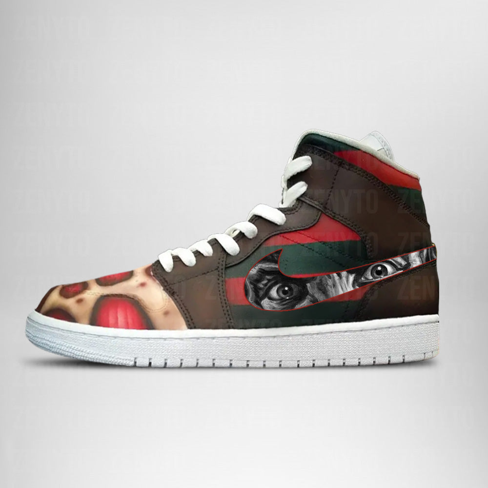 Freddy Krueger Halloween J1 High Top Shoes Version 3