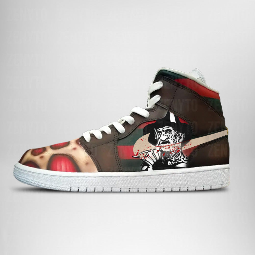 Freddy Krueger Halloween J1 High Top Shoes Version 4