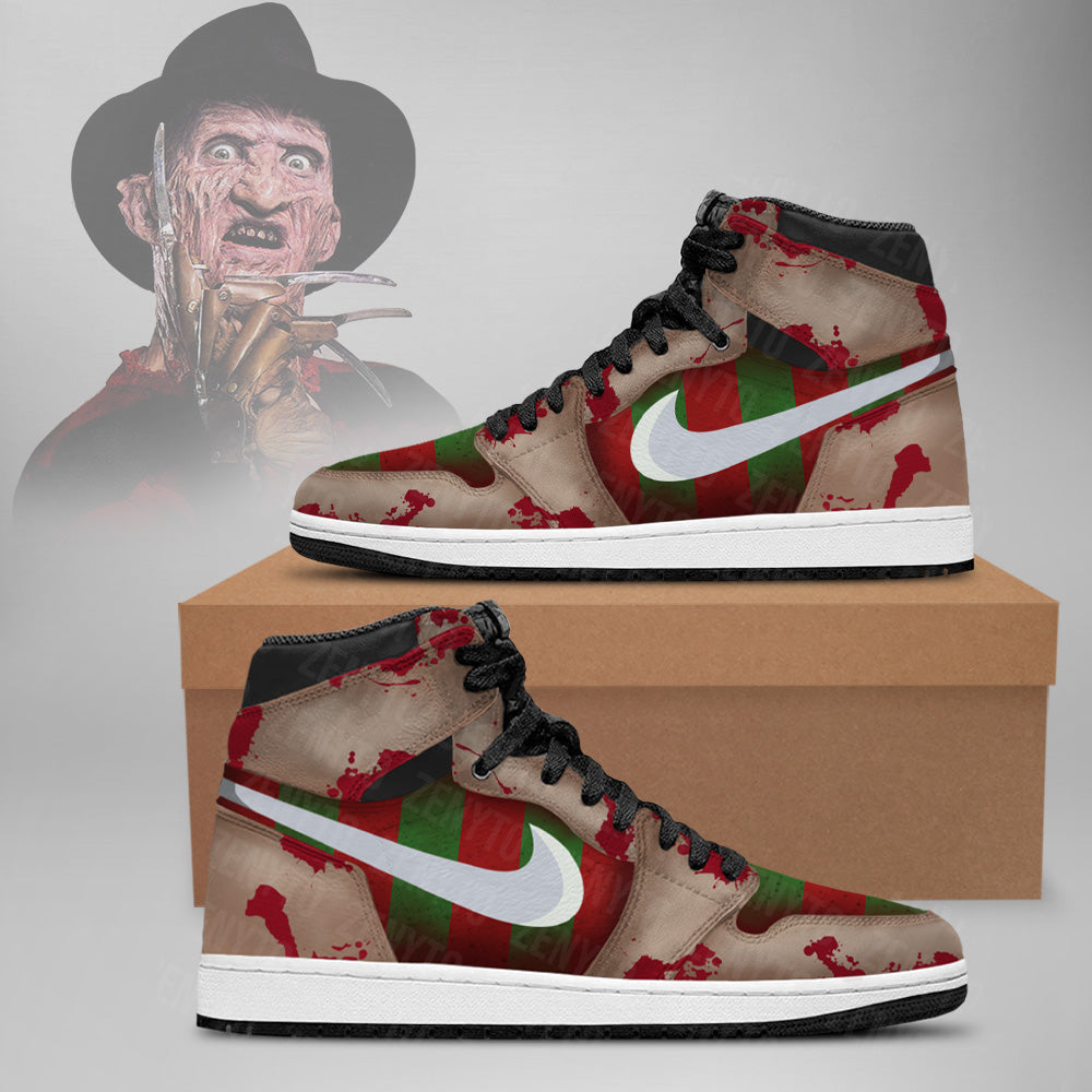 Freddy Krueger Halloween J1 High Top Shoes Version 5