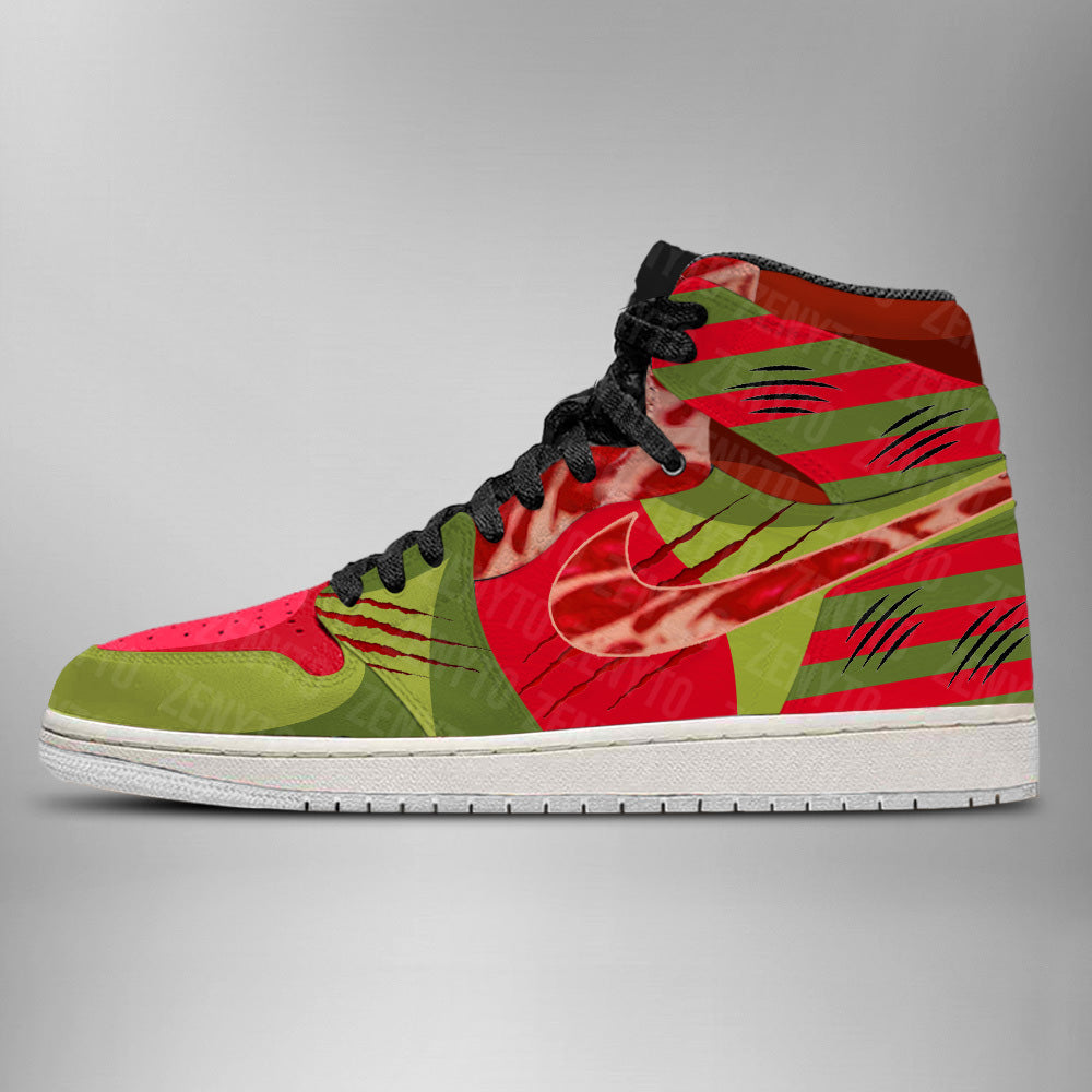 Freddy Krueger Halloween J1 High Top Shoes Version 6