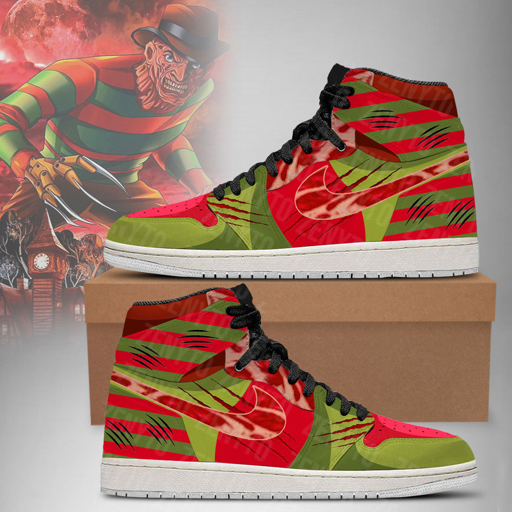 Freddy Krueger Halloween J1 High Top Shoes Version 6