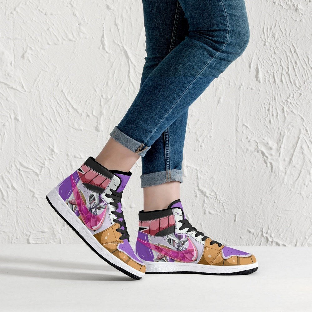 Frieza Force First Form Dragon Ball Z JD1 High Top Shoes