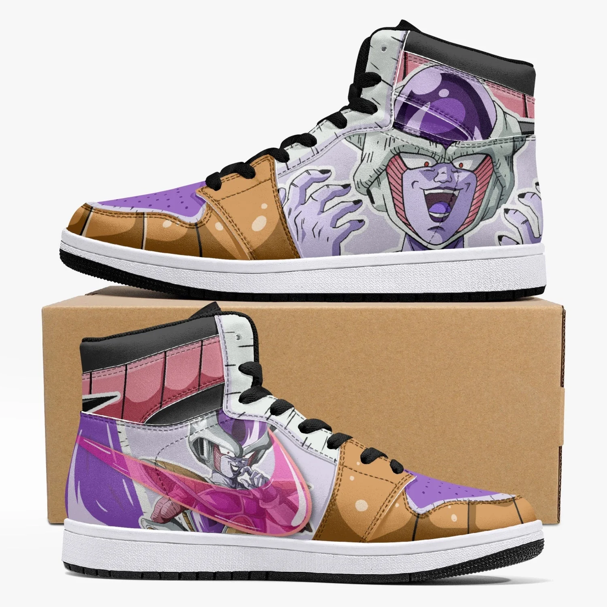 Frieza Force First Form Dragon Ball Z JD1 High Top Shoes