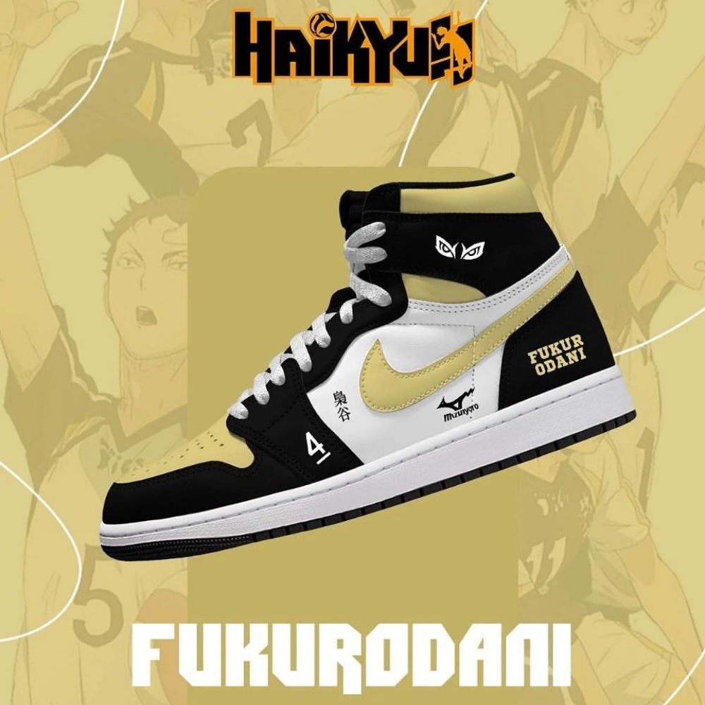 Fukurodani Haikyuu AJ1 High Top Shoes