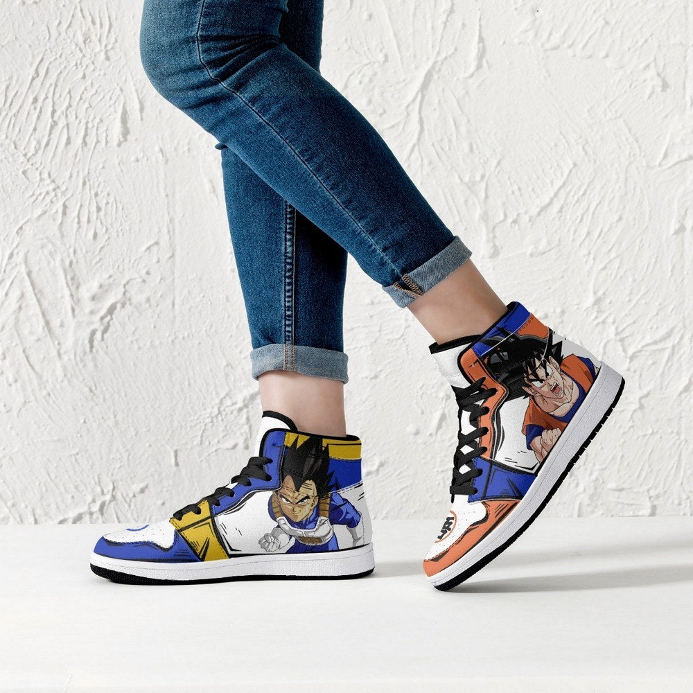 Goku And Vegeta Dragon Ball JD1 High Top Shoes