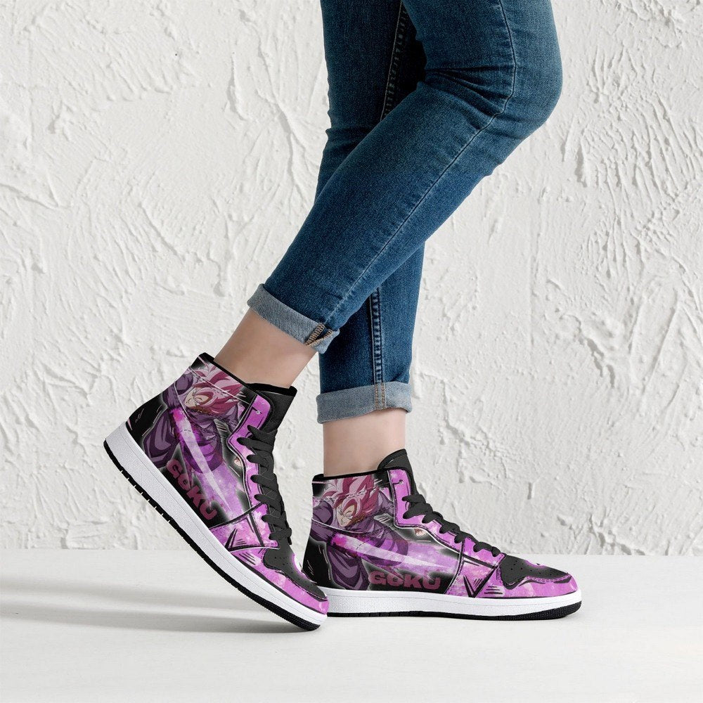 Goku Black Rose Dragon Ball JD1 High Top Shoes