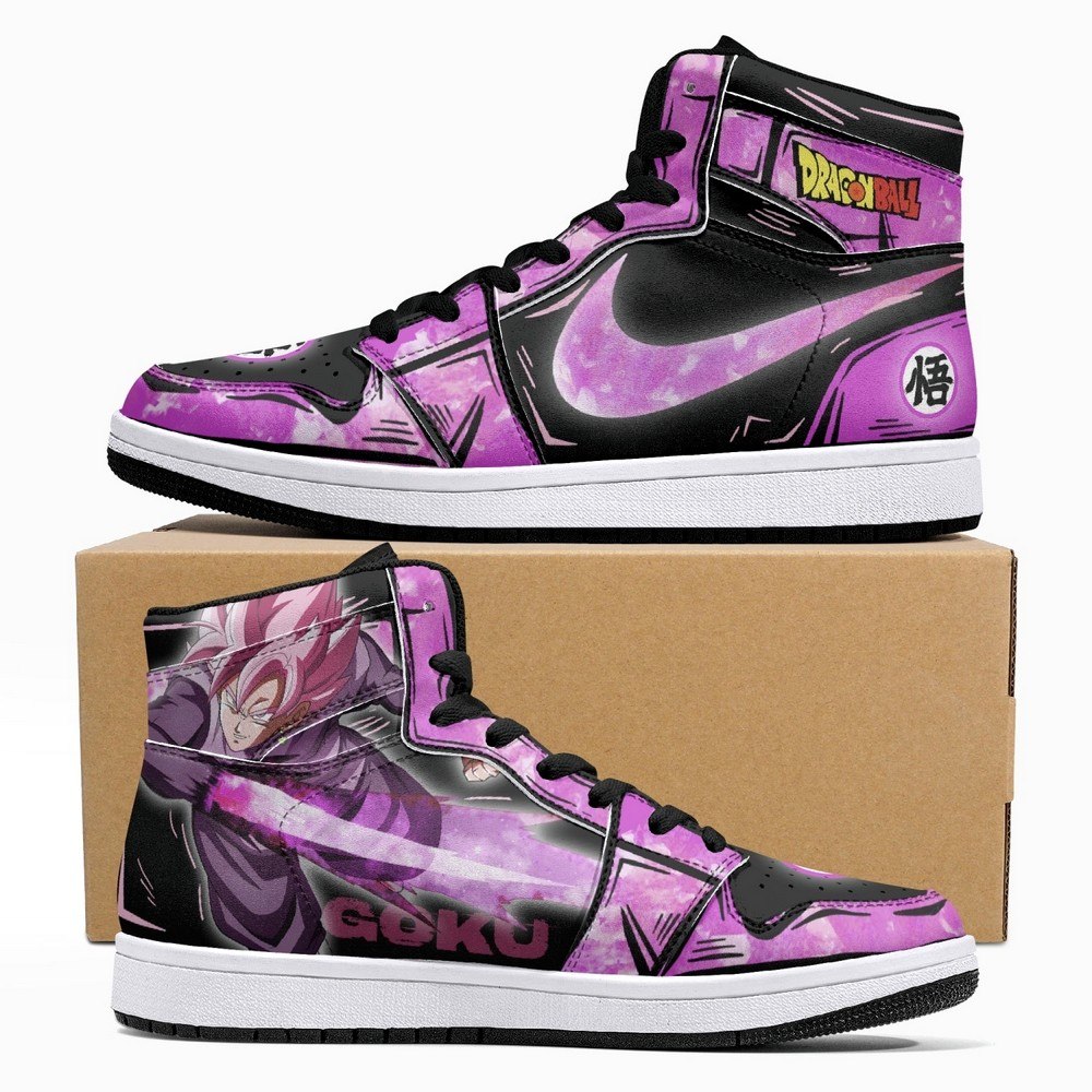 Goku Black Rose Dragon Ball JD1 High Top Shoes