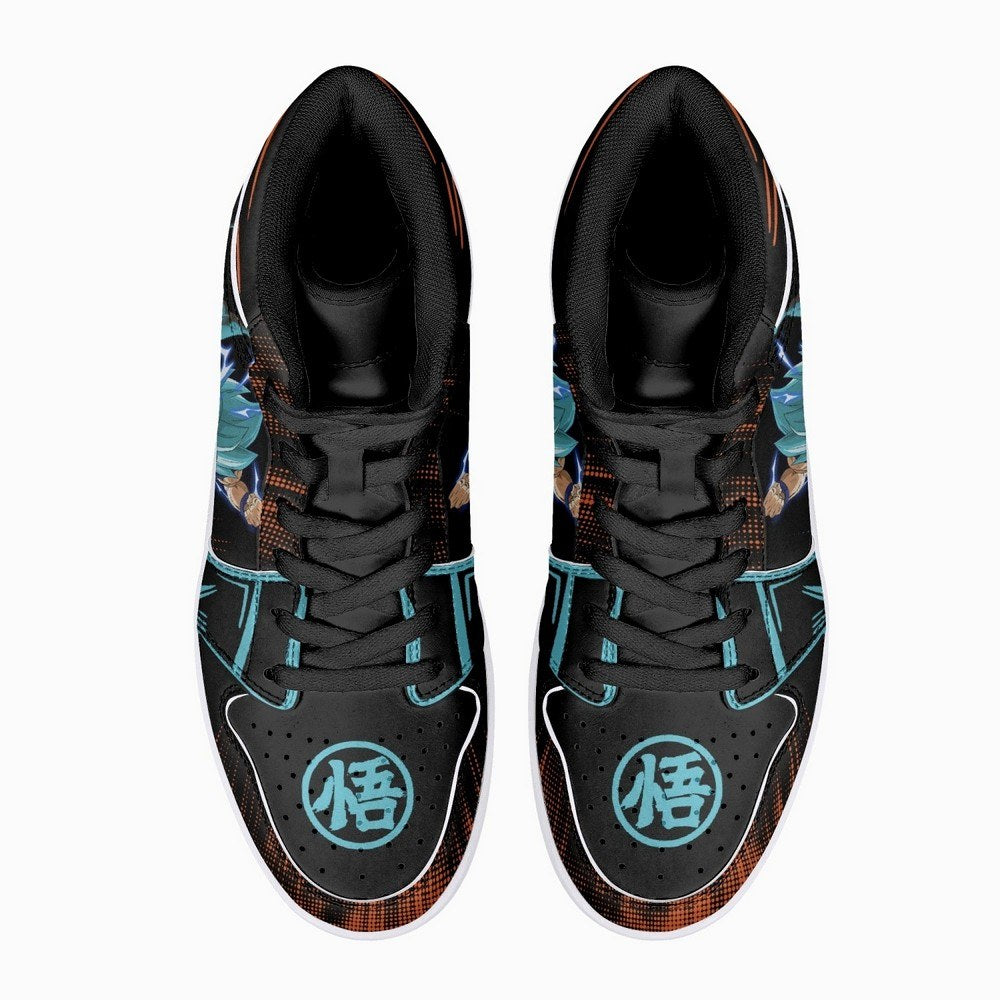 Goku Blue Dragon Ball Super JD1 High Top Shoes
