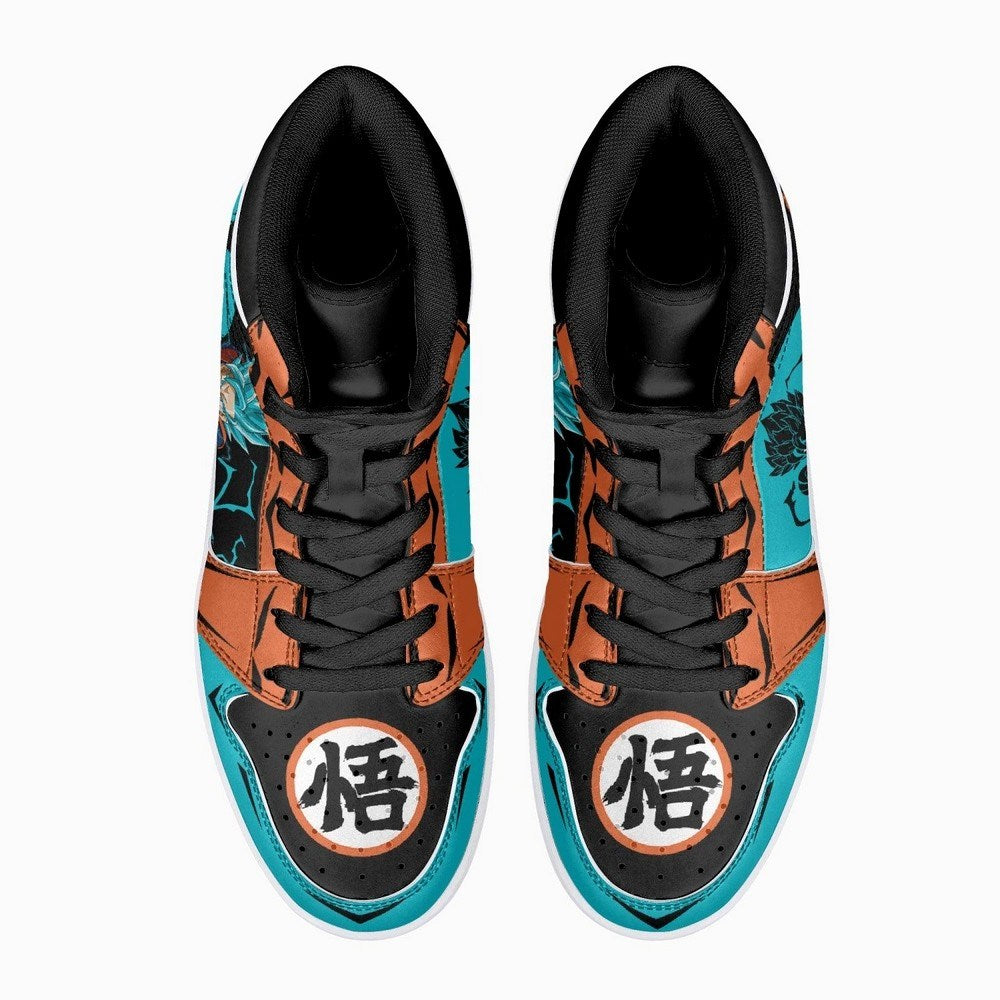 Goku Super Saiyan Blue Dragon Ball JD1 High Top Shoes