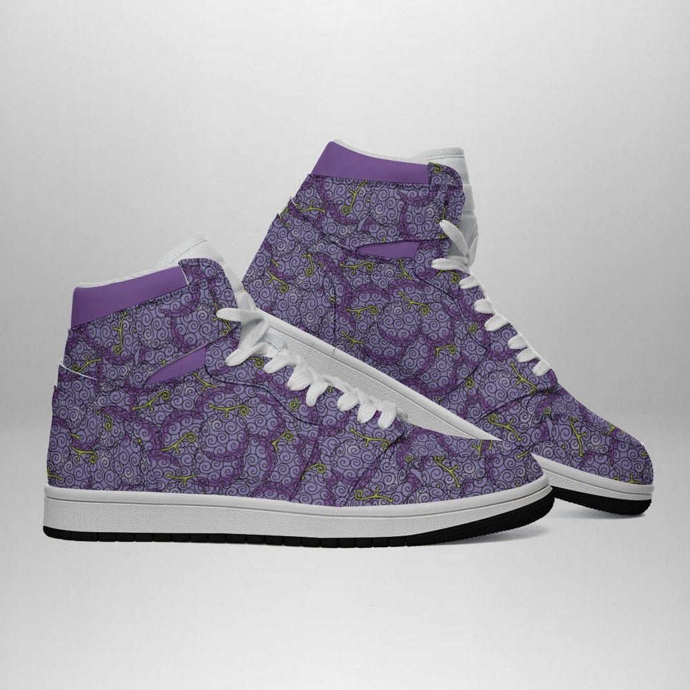Gomu Gomu No Mi Pattern One Piece AJ1 Shoes