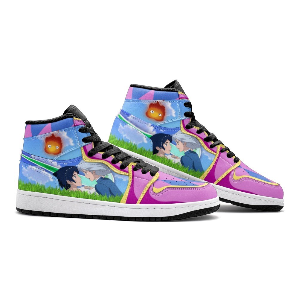 Howl And Sophie Howl's Moving Castle J1 High Top Shoes
